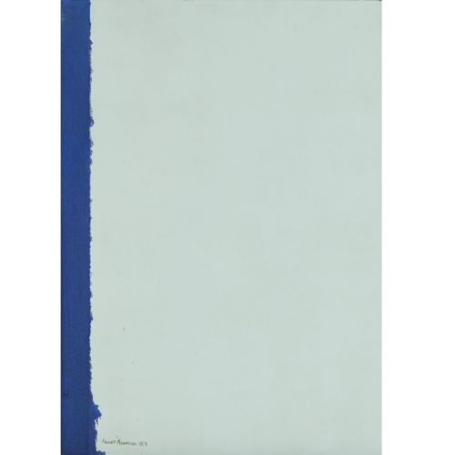 "Right Here" - Barnett's Newman work.