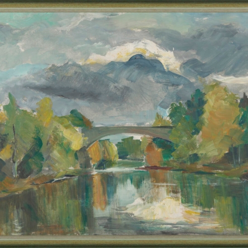 Obraz Mery Lirauer Schneider, The Old Bridge.