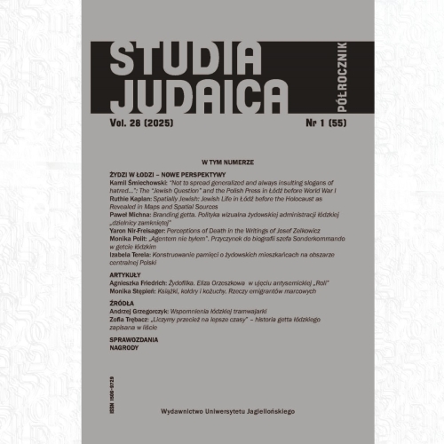 Cover of the "Studia Judaica" magazine, vol. 28, 2025, no. 1.